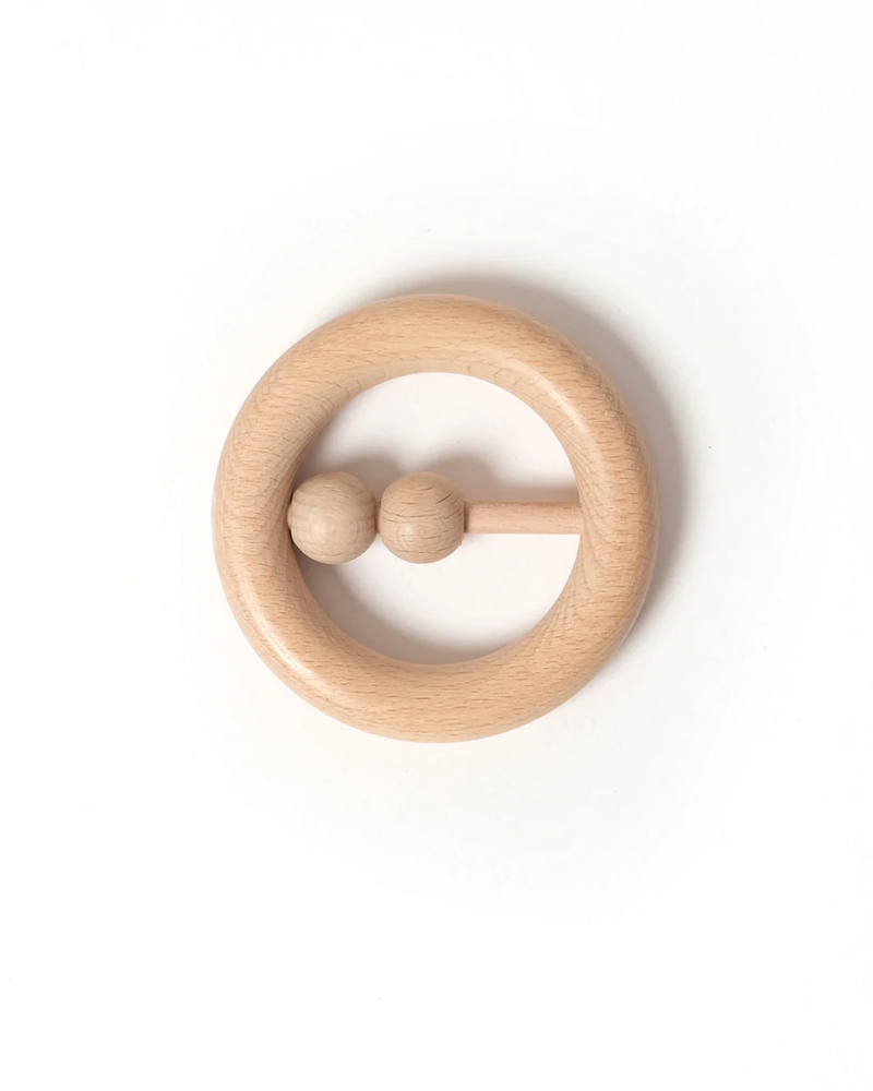 Babu Natural Wood Teether Ring