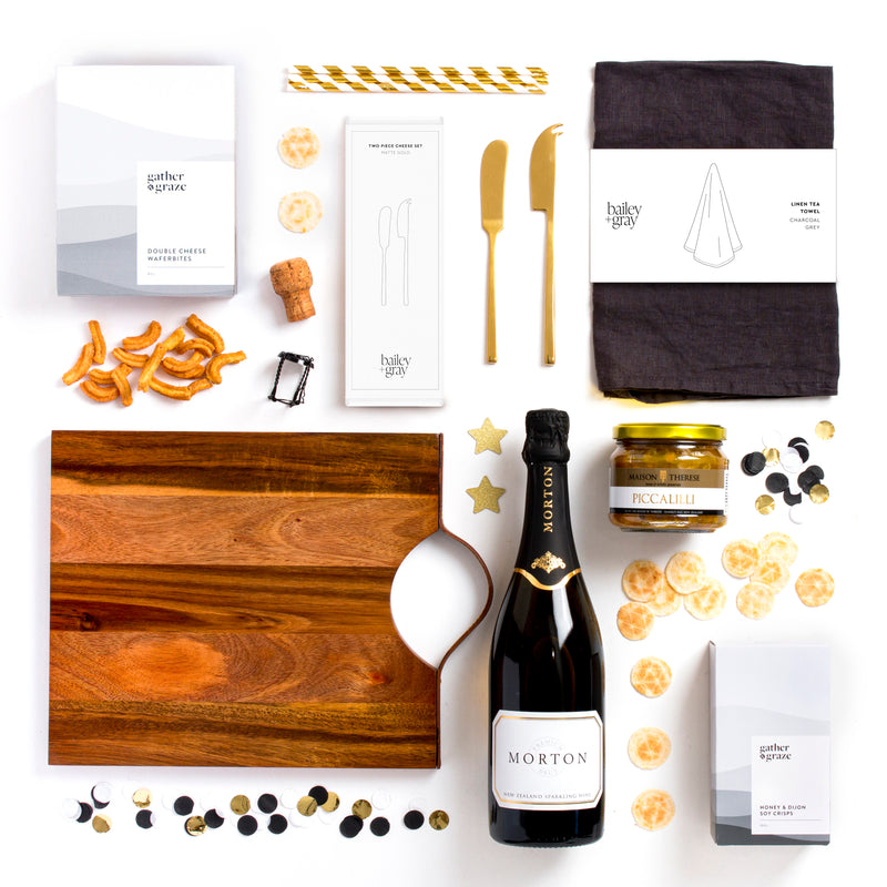 The Bubbles and Bites Champagne and Homewares Gift Box