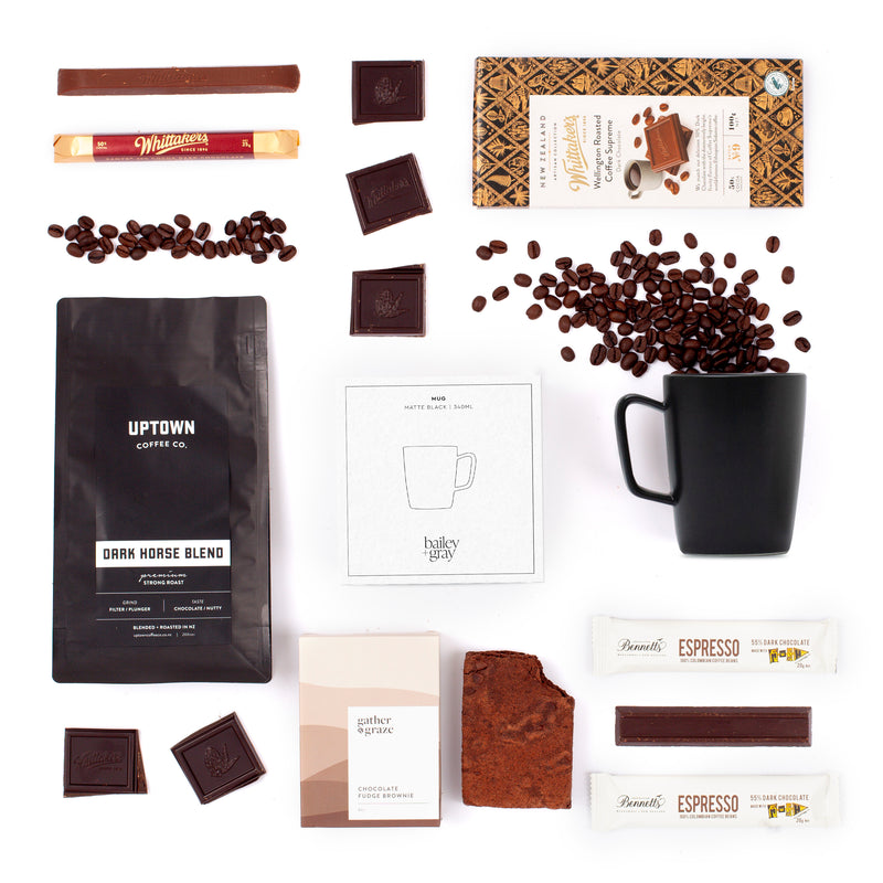 The Coffee Lover Mug and Grounds Gift Box