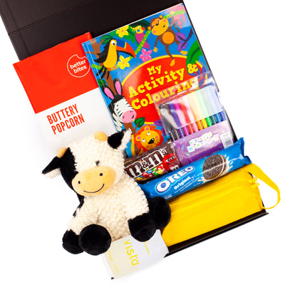 The Kid's Corner - Colouring Book, Colouring Pens, Plush Toy & Snack Gift Box