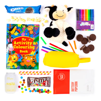 The Kid's Corner - Colouring Book, Plush Toy & Snack Gift Box