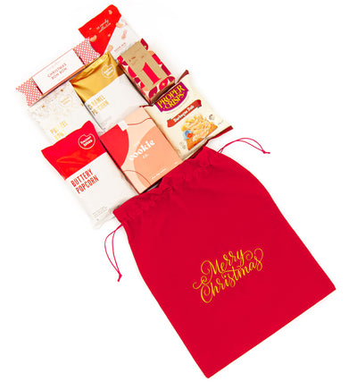 The Stocking Filler - Santa Sack Gift for Family & Staff - Sweet and Savoury Snacks