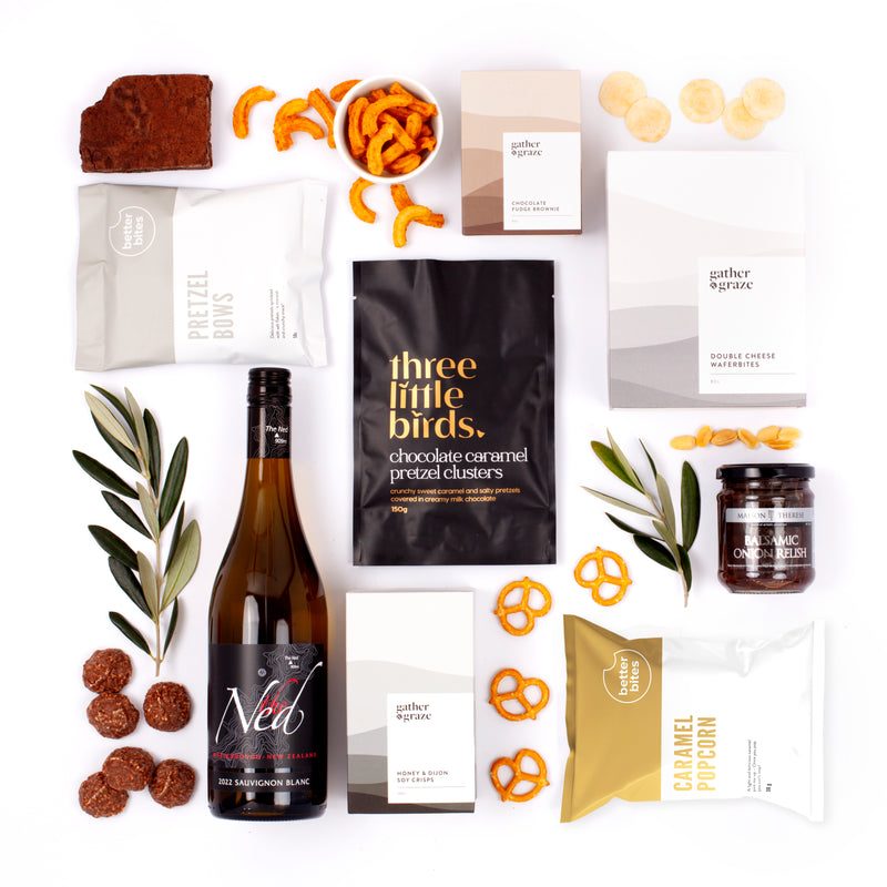 The Thank You Very Much - Wine & Gourmet Treats - Gratitude Gift Box