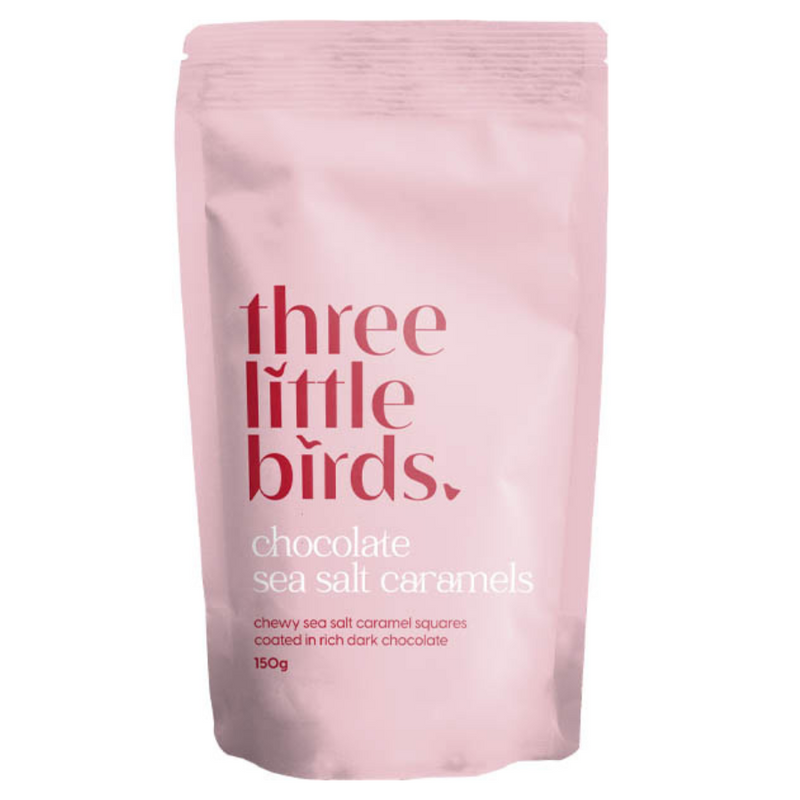 Three Little Birds Chocolate Sea Salt Caramels 150g