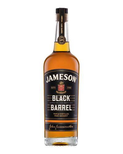 Jameson Whiskey Black Barrel 700ml with Hip Flask Gift Set